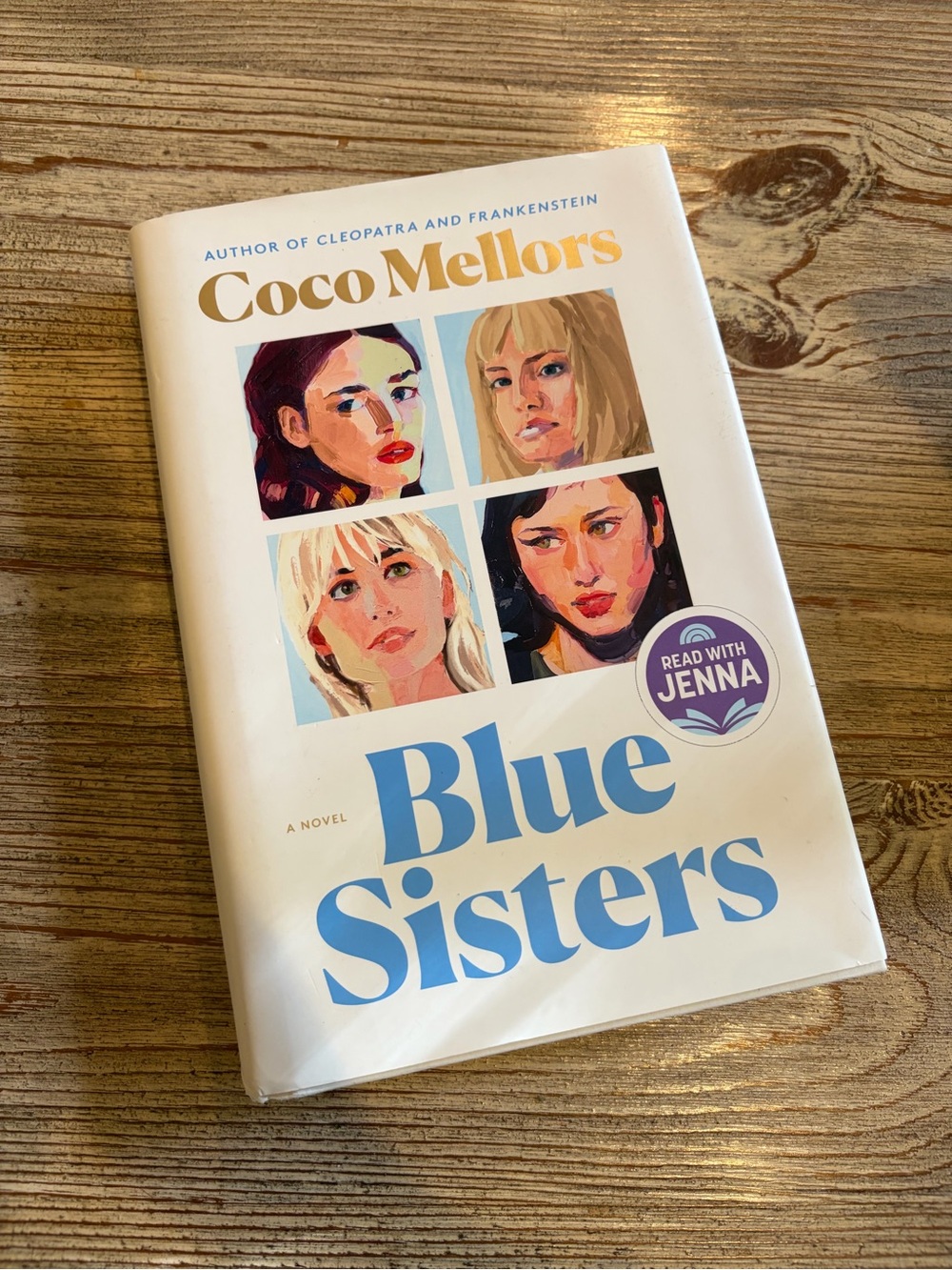 Coco Mellors Blue Sisters Hardcover - White Cover with Blue Text